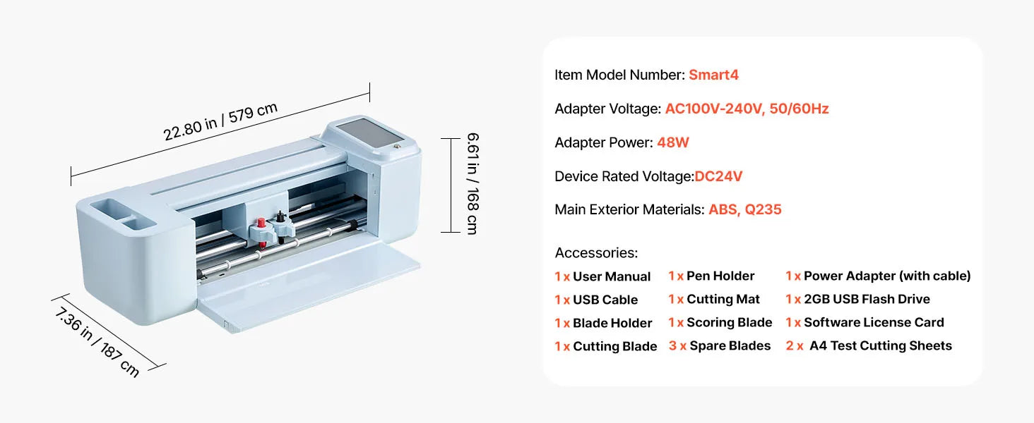 SucceBuy Vinyl Cutting Machine 12 in Button Screen Controlled Vinyl Cutter 5000+ Built-in Design Resources Creating Crafts Cards