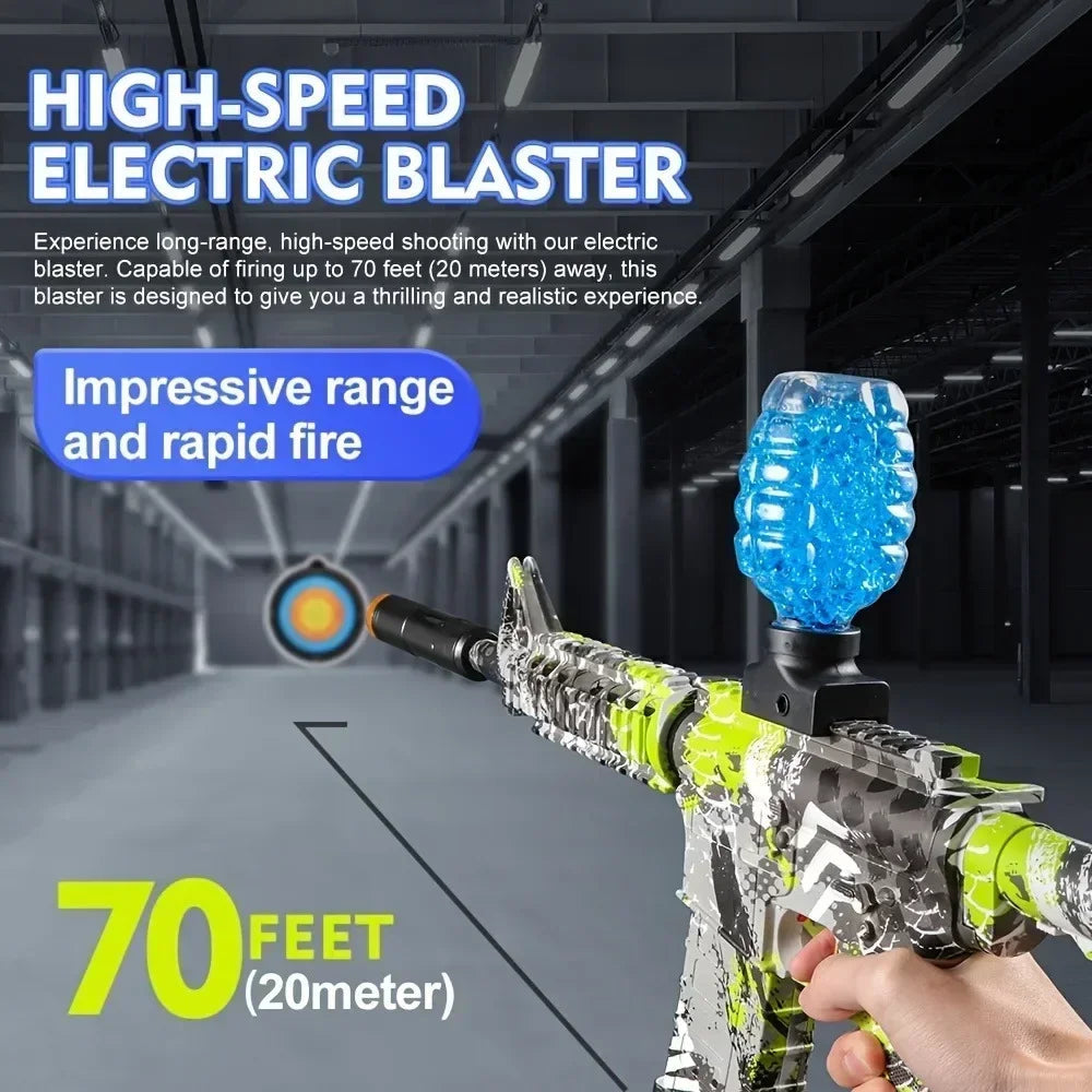 New M416 Electric Blaster Gun Set High Precision Shooting Toy Perfect Outdoor Toys Gifts for Boys Birthday (Bullets Excluded)