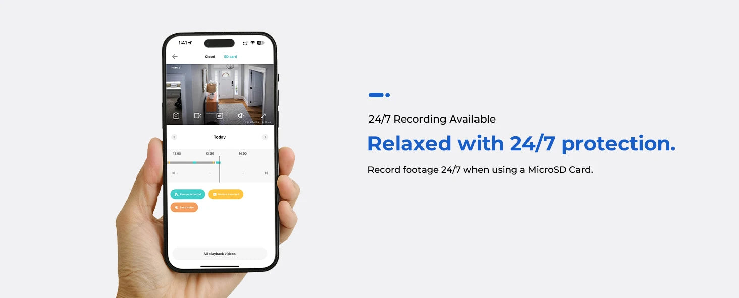 IMILAB C21 2.5K WiFi Indoor Baby Monitor with 360° Tracking