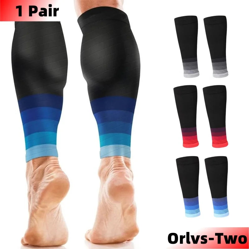 1 Pair Compression Calf Sleeves Running Leg Compression Sleeve Compression Socks for Shin Splint For Men Women 20-30mmHg