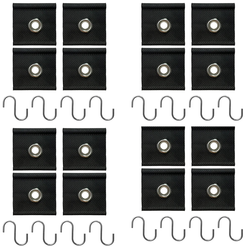 4Pcs S Shaped Camping Awning Hooks Clips Durable RV Tent Hangers Light Hangers with Holes Practical Caravan Camperb Accessories