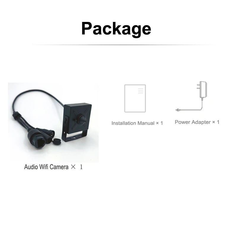 Mini WiFi Security Camera 5MP HD with Motion Detection Audio