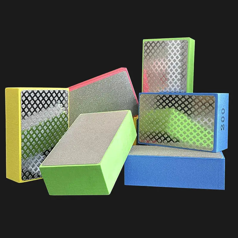 Discos de polimento manual de diamante 60/100/200/400# Bloco de abrasivo para azulejos vidro Polimento Areia Padrão Disco de polimento Abrasivo para pedra