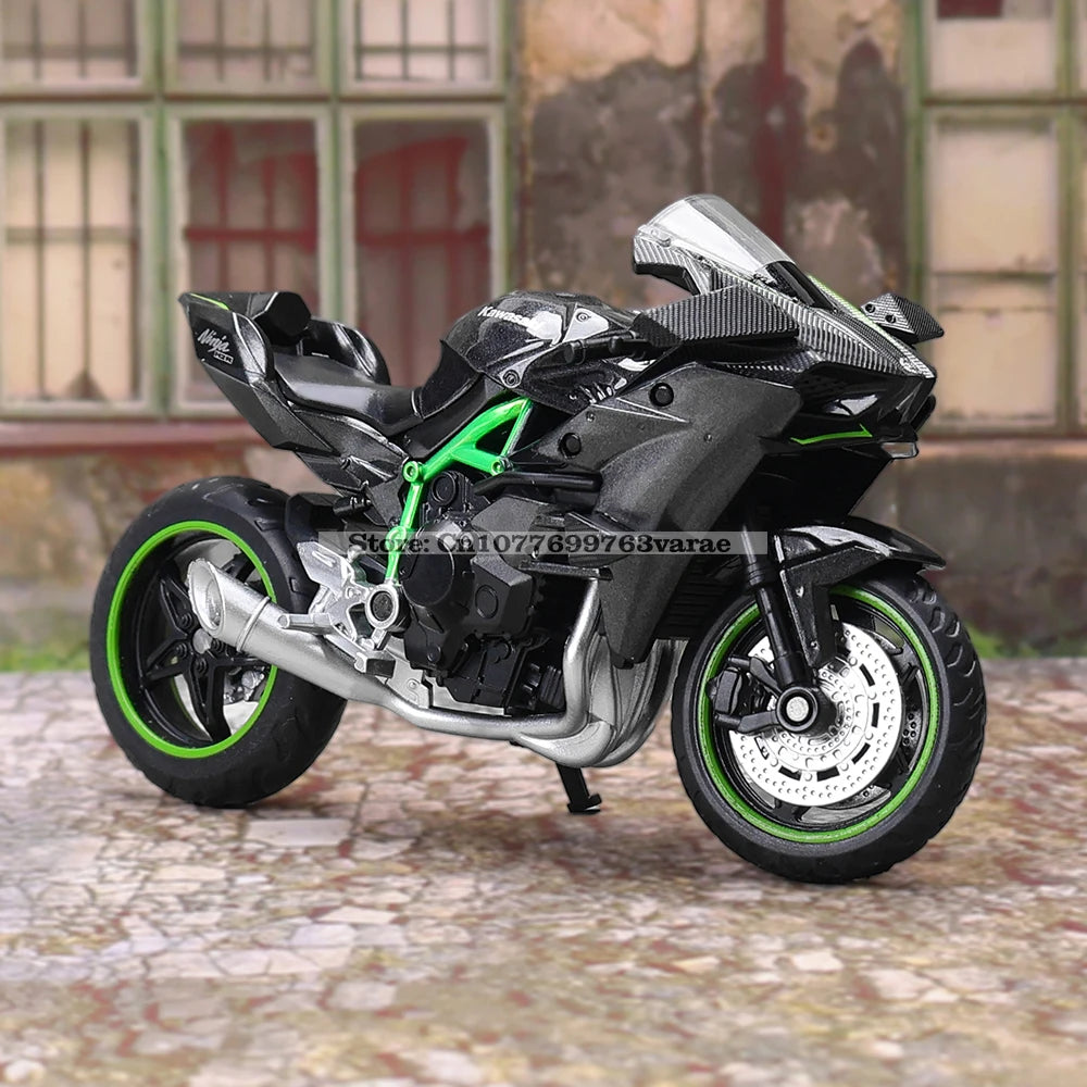 MSZ 1:18 Kawasaki Ninja H2R Suzuki YAMAHA modèle de moto en alliage moulé sous pression, cadeau jouet, modèle de moto statique moulé sous pression