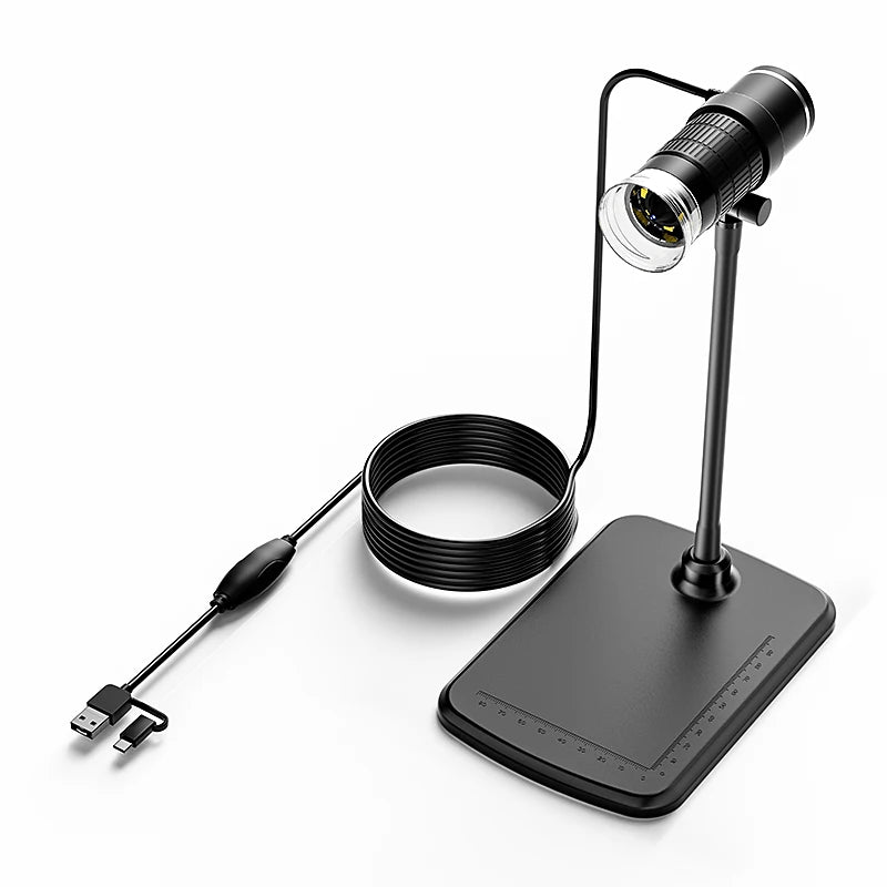 USB Microscope Camera with Adjustable LED Stand