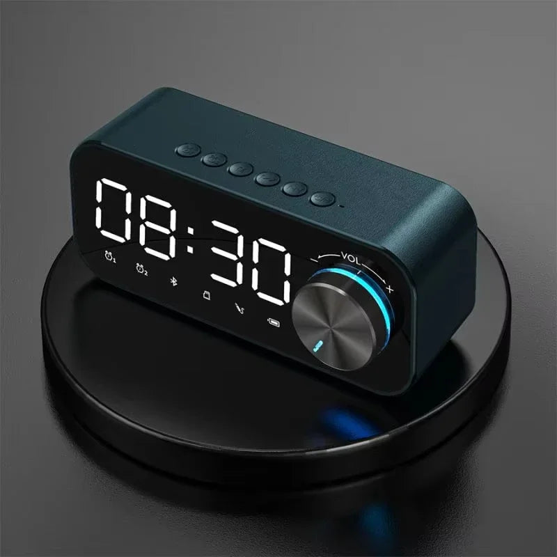 Bluetooth ébresztőóra hangszóró FM rádióval és LED kijelzővel