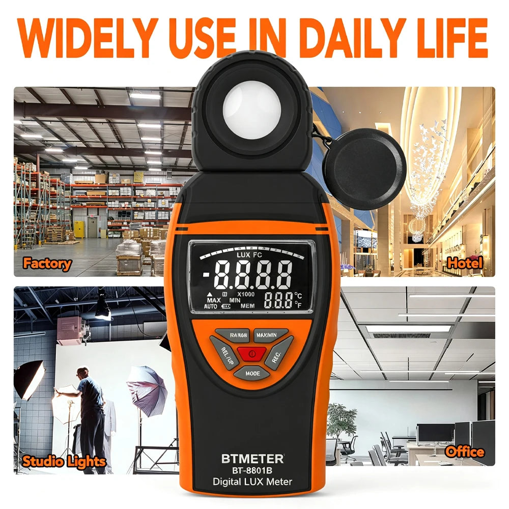 8801B Digital Light Meter with Rotating Sensor