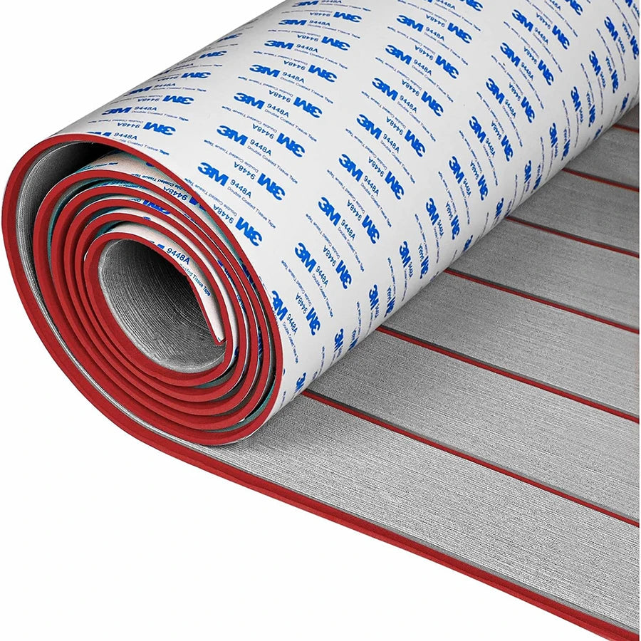 EVA Foam Boat Flooring 2400x450mm Self-Adhesive Faux Teak Decking