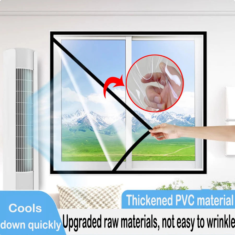 Transparent Window Panel with Black Mounting Border