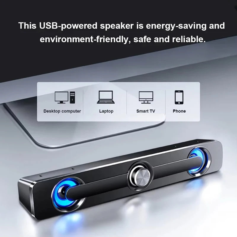 Wired Wireless Bluetooth Speaker Sound Box Bar Soundbar Computer PC TV Laptop Desktop Music Portable Caixa De Som Audio System