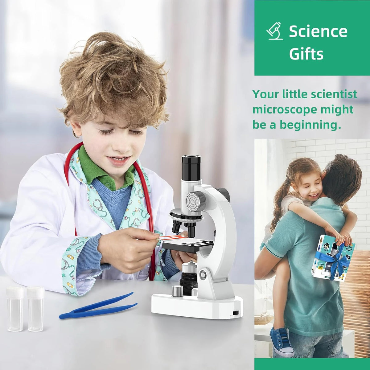 4800x Children's Microscope with Three Eyepieces