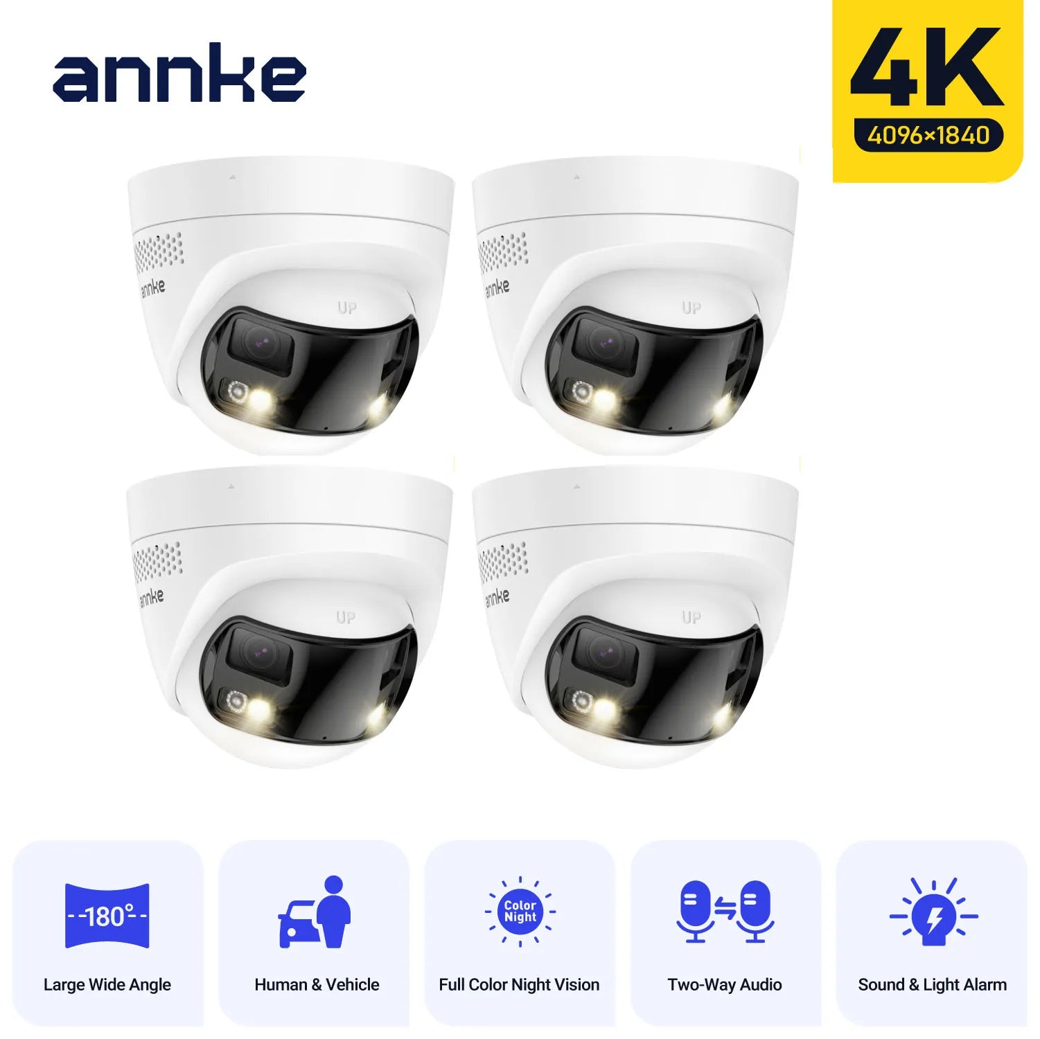 ANNKE 4K 8MP PoE Dual Lens Outdoor Security Camera