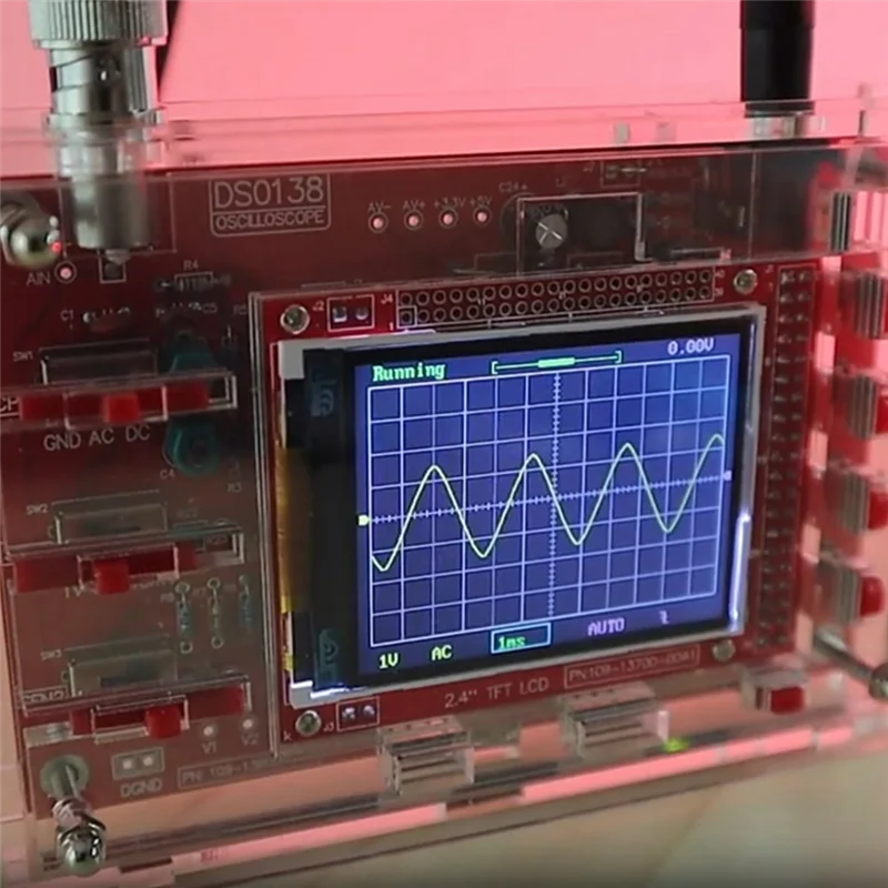 Kit de osciloscópio digital de 2.4 polegadas, totalmente montado
