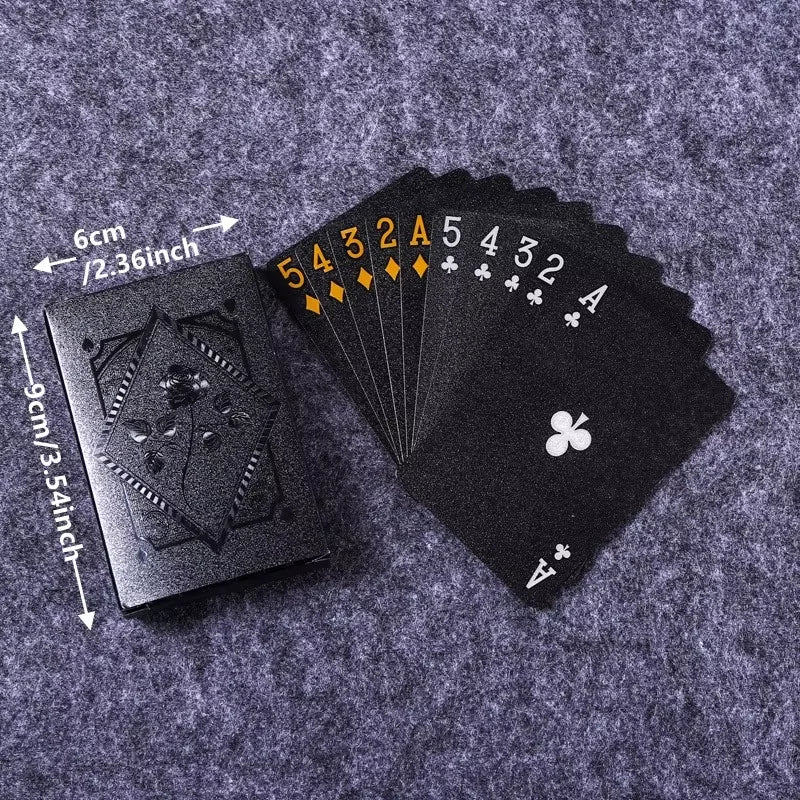 Black Gold Playing Cards – Waterproof Luxury Deck for Game Nights