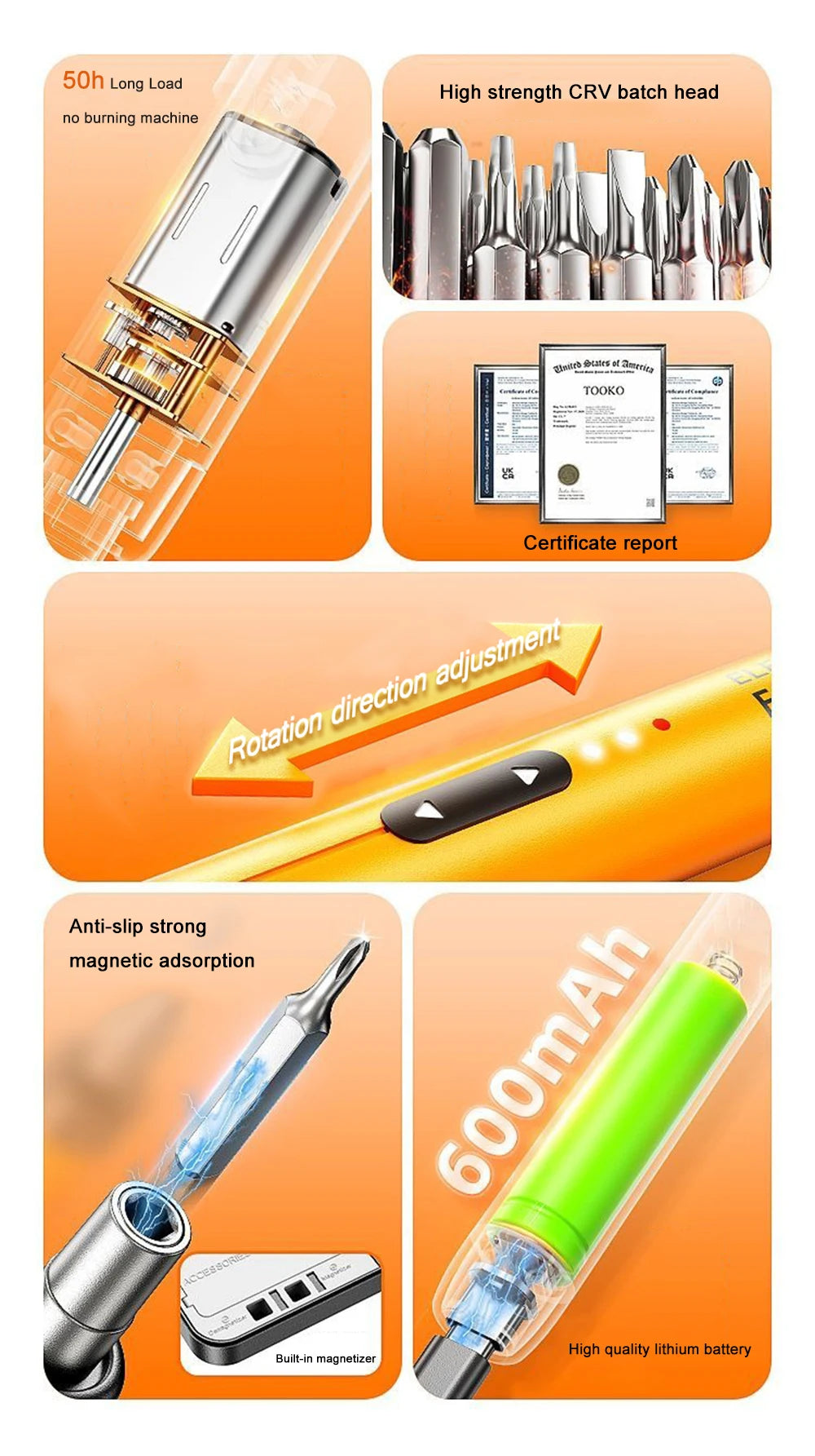 Rechargeable Precision Electric Screwdriver Set