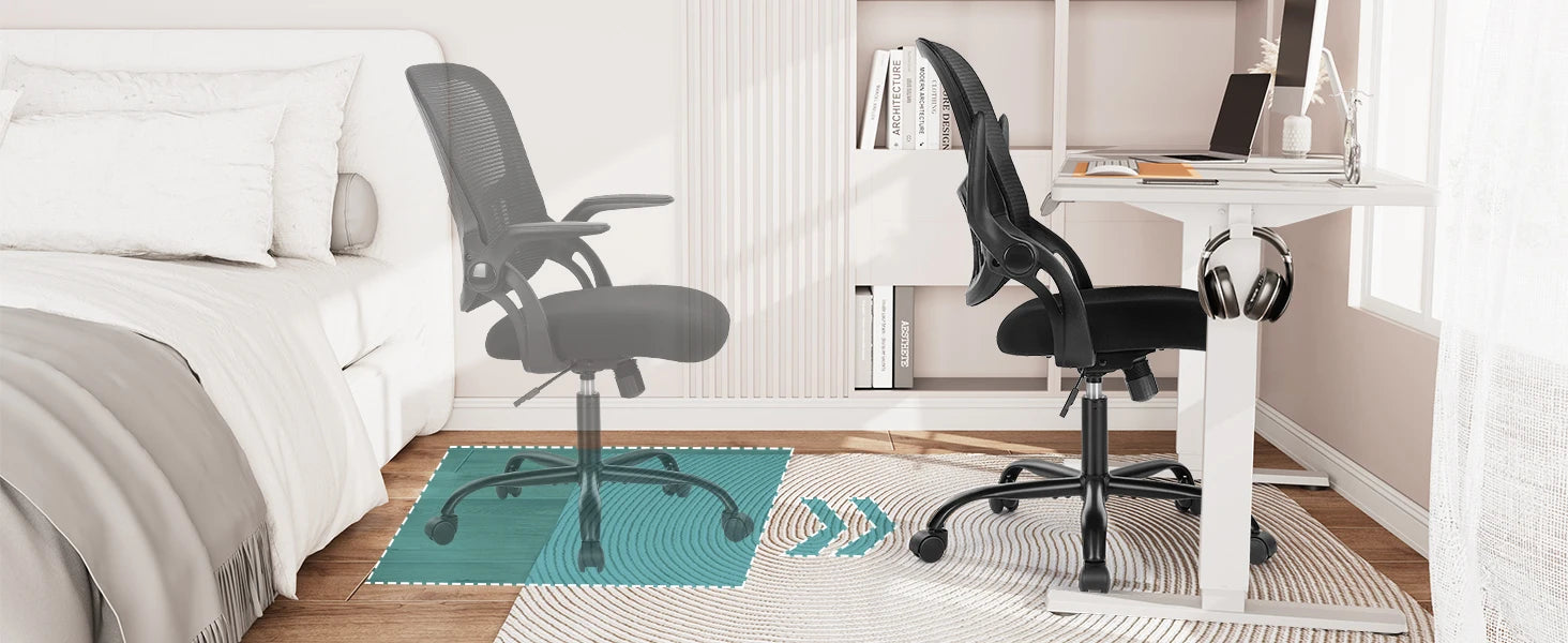 Ergonomic Mesh Office Chair with Lumbar Support & Adjustable Height
