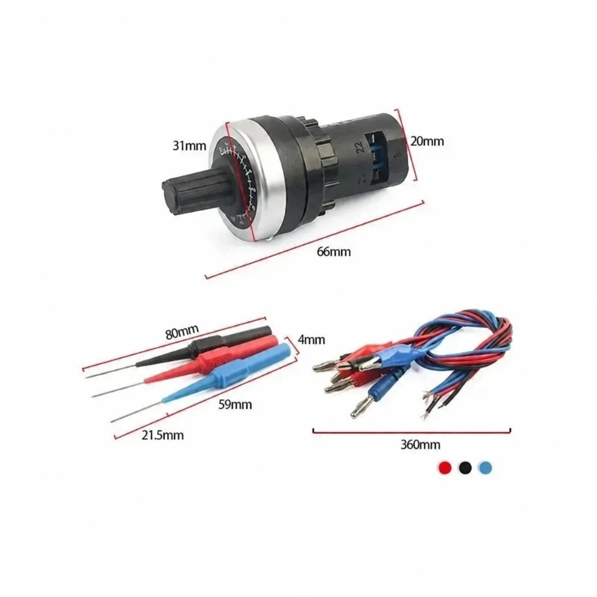 Simulador de resistencia ajustable para el diagnóstico de vehículos