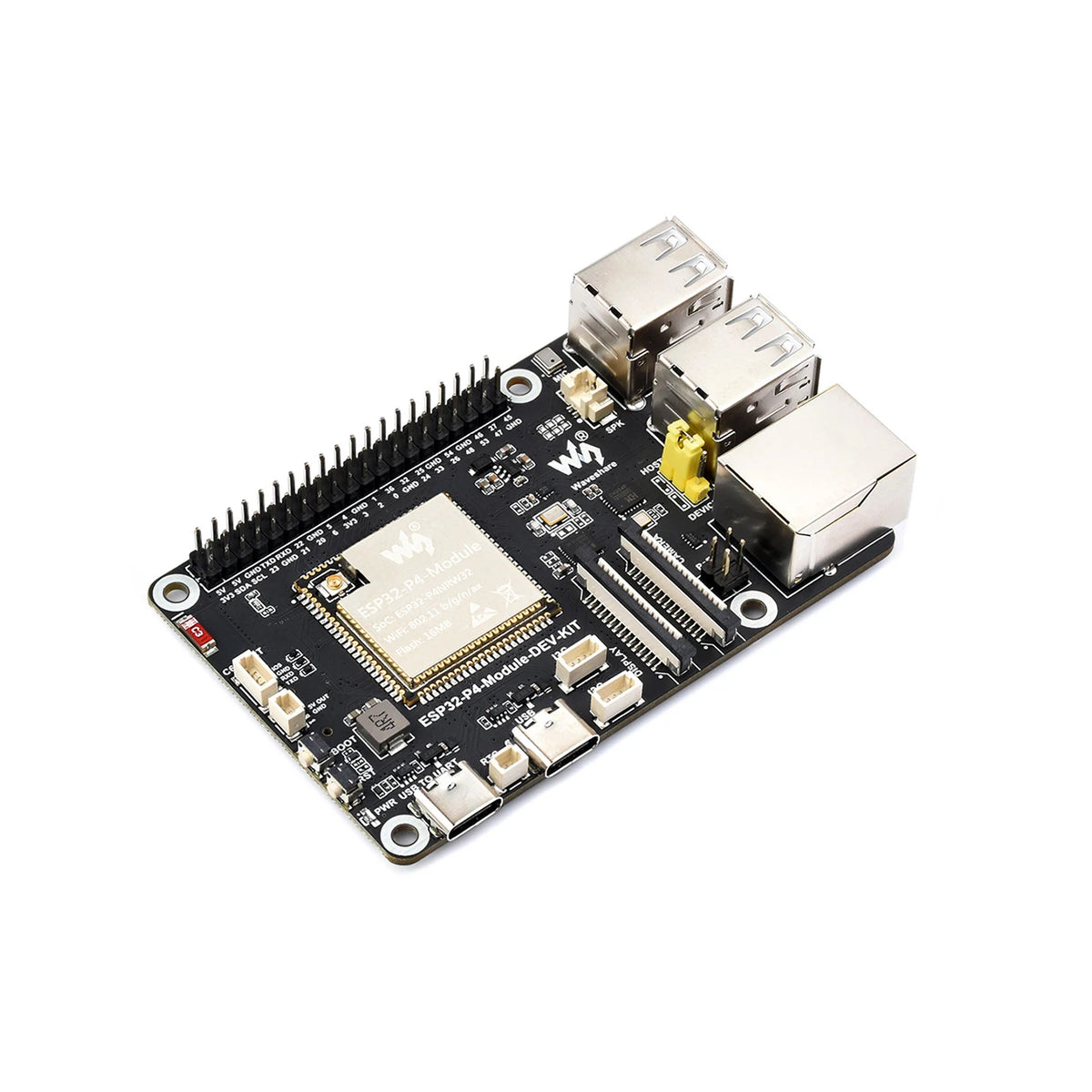 Multimedia-ontwikkelbord met ESP32-P4 en ESP32-C6