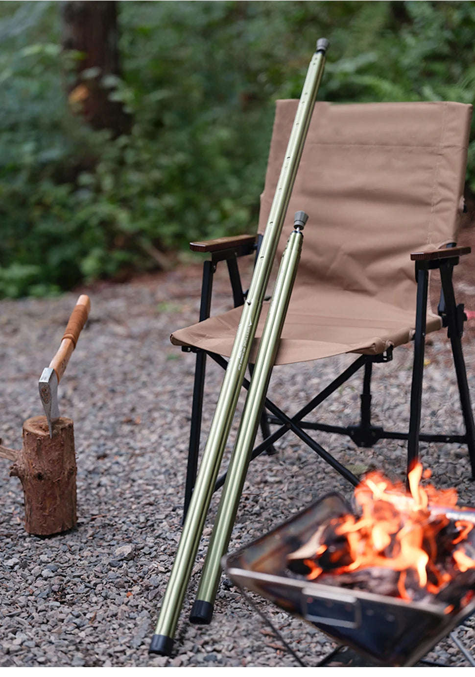 Adjustable Aluminum Tent Pole for Camping, Beach Shelters