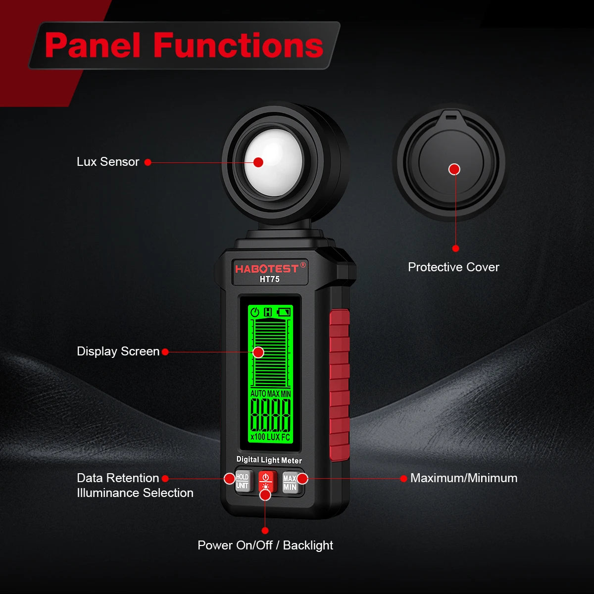 HT75 Handheld Digital Light Meter