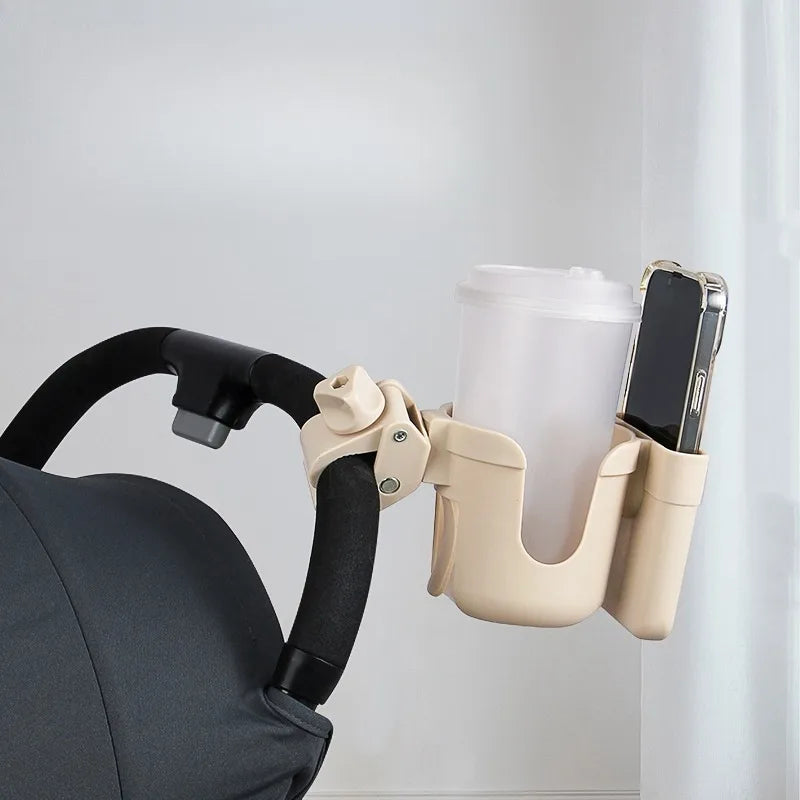 Stroller Cup and Phone Holder for Prams with Anti-Slip Design