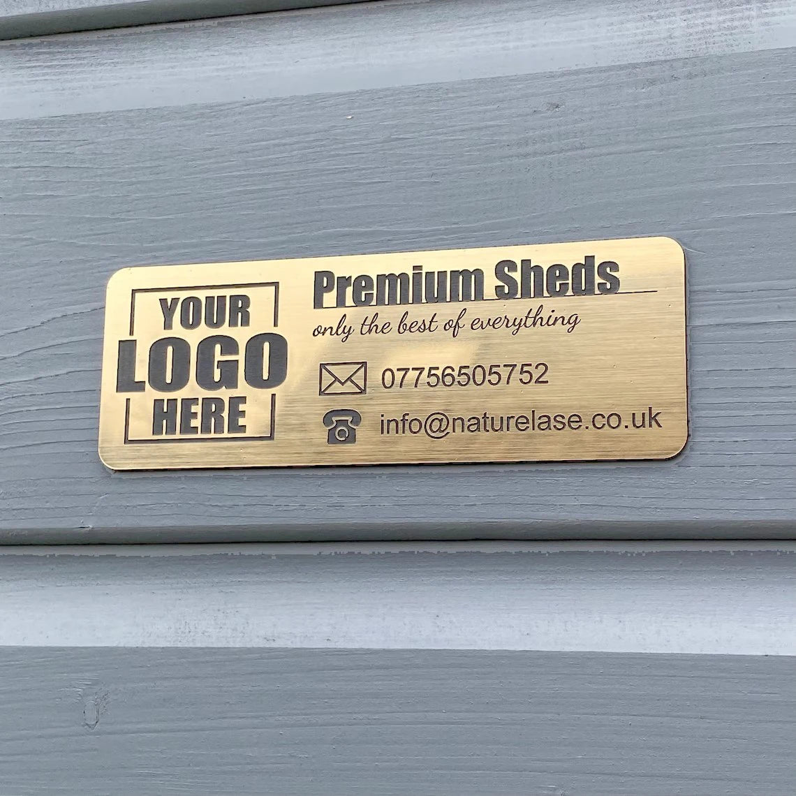 Targa identificativa personalizzata in acciaio inossidabile per cassetta postale e porta