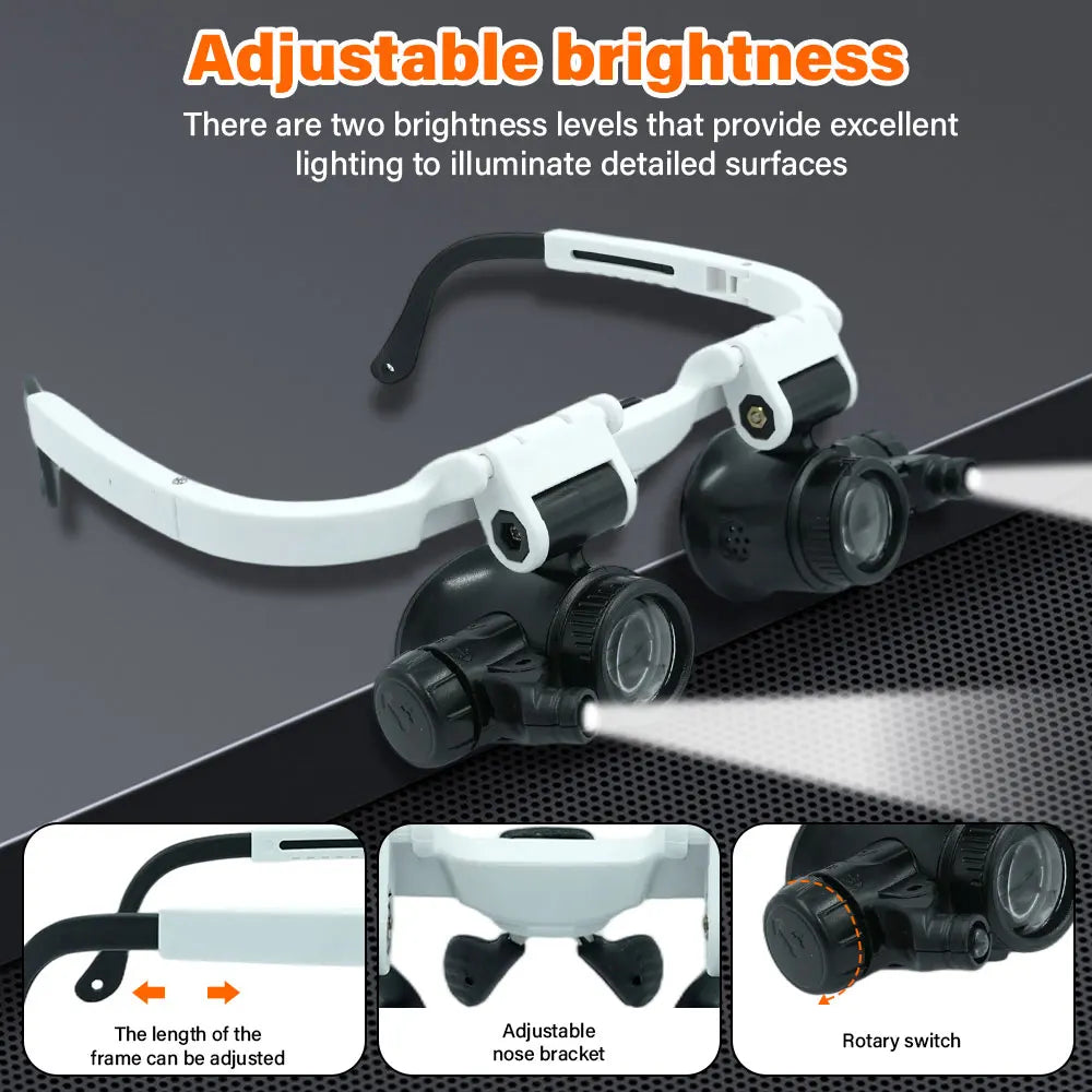 LED Magnifier Glasses - Model Options