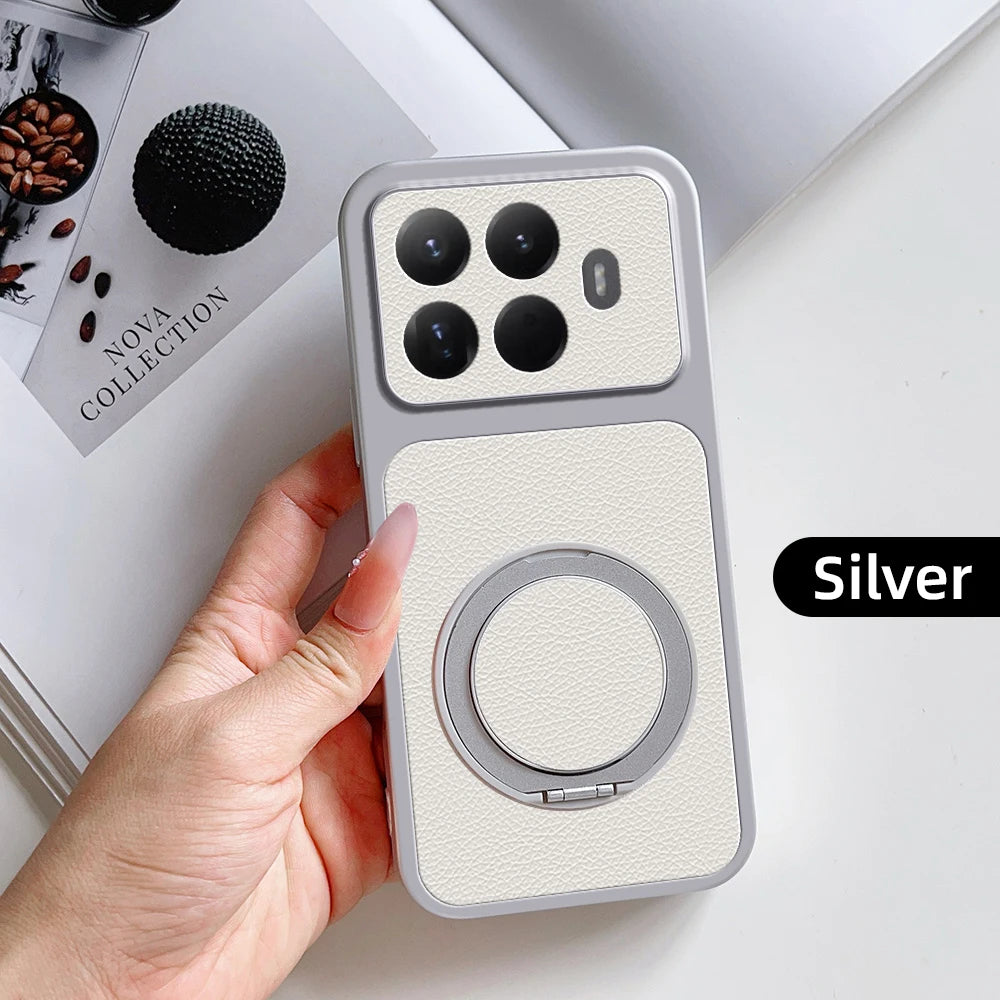 Hoescase met draaibare magnetische standaard voor geselecteerde Xiaomi-telefoons