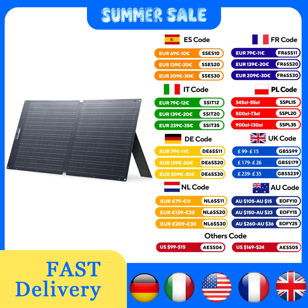 ALLPOWERS SE100 100W Foldable Solar Panel for Portable Power