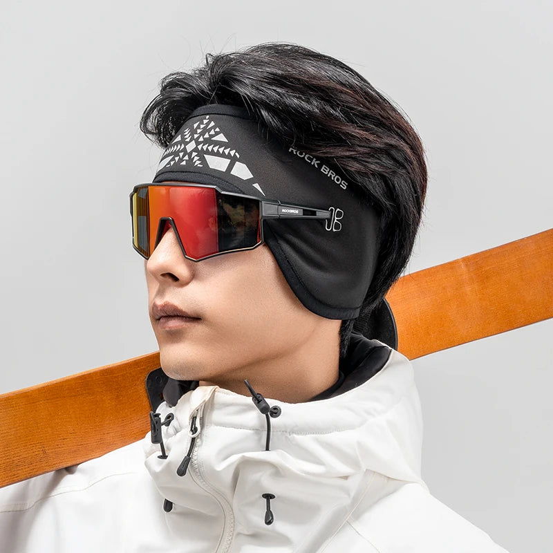 Winter Cycling Headband Ear Warmer Windproof Double Layer