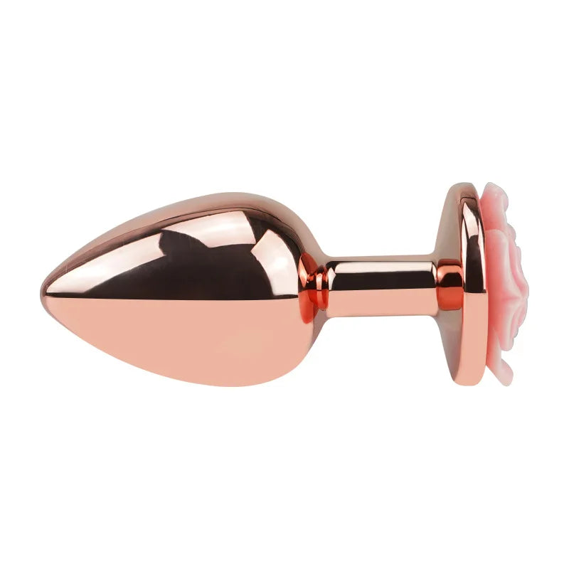 3Size Anal Plug Buttplug Rose Shape Anal Sex Toys for Men Women Beginners Advanced Users Sex Toy for Vagina Training Butt Plug