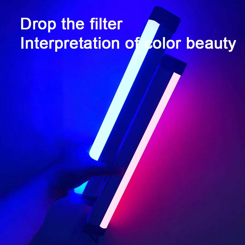 Цветни LED нощни лампи, RGB светлина за атмосфера и запълващо осветление, с акумулаторна батерия, за спалня, фотография и декорация на стая, запълващо осветление, нов модел