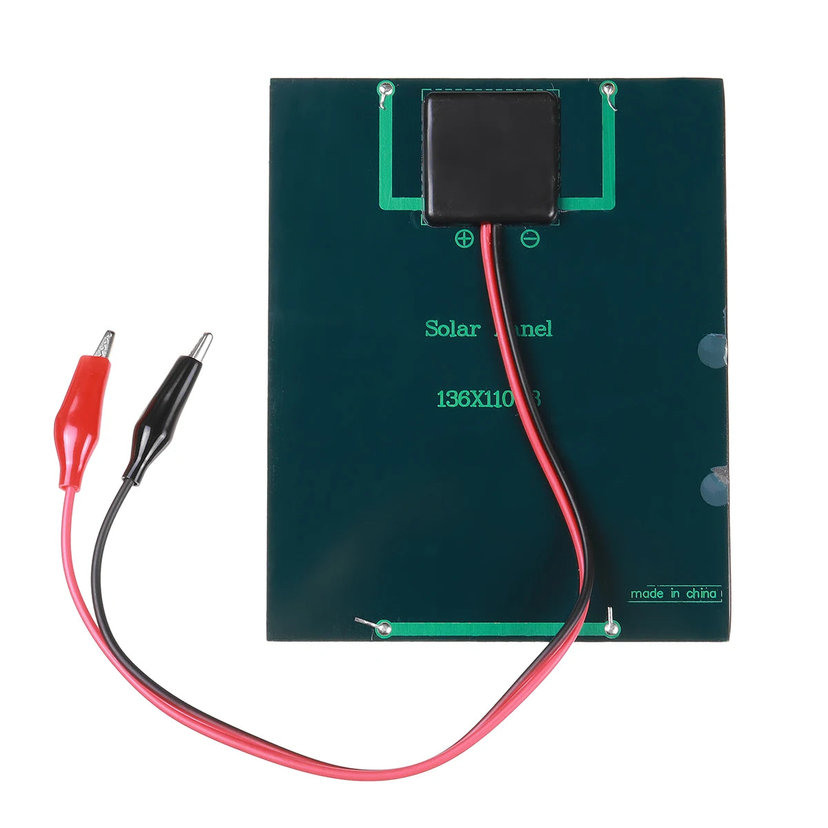 12V 10W Solar Panel Portable Polysilicon Panel Outdoor DIY Solar Charging Panel with Clip for 9-12V Battery Charging