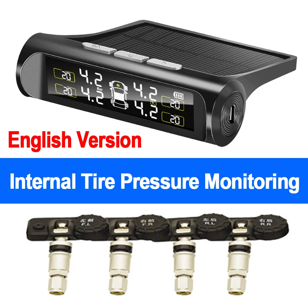 Solar TPMS Display with Four Sensors