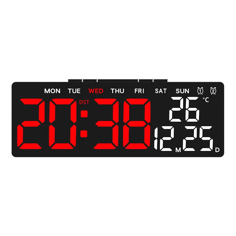 USB Digital Clock with Dual Alarms and Timer