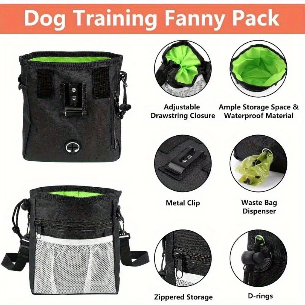 Dog Training Treat Pouch & Accessory Kit