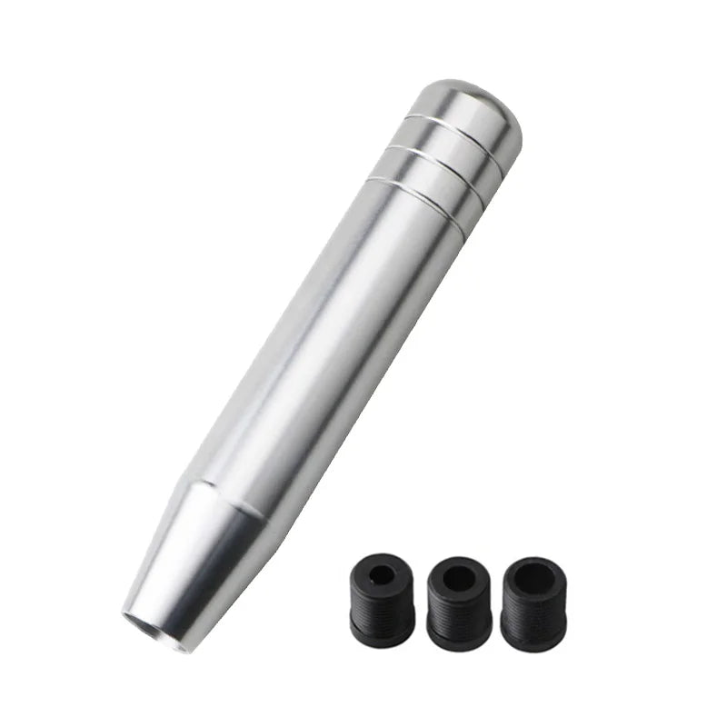 Universal Auto 13cm 18cm Length Manual Car Gear Shift Knob Aluminum Gear Shift Knob Racing Car Shift Gear Knob With 3 Adapters