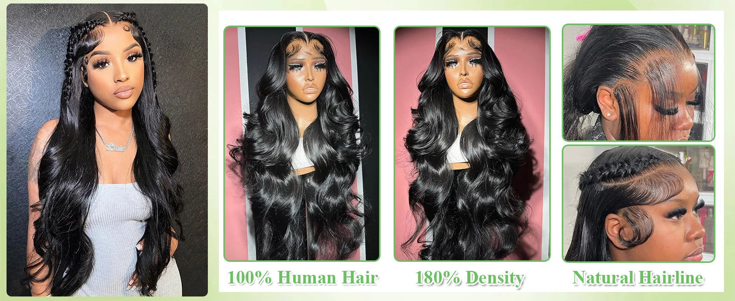 HD Lace Frontal Body Wave Wig for a Natural, Voluminous Look