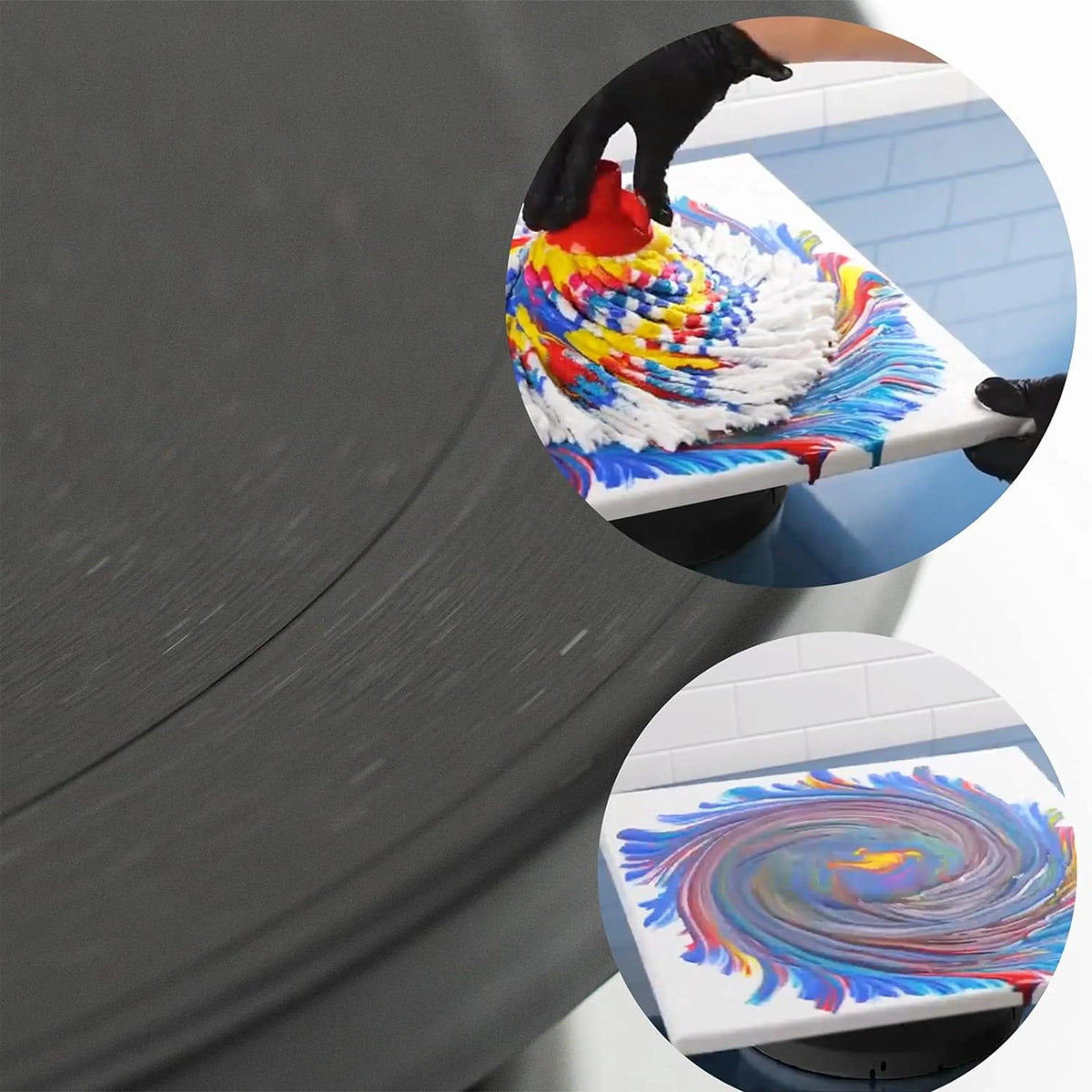 Manual Rotating Craft Display Turntable