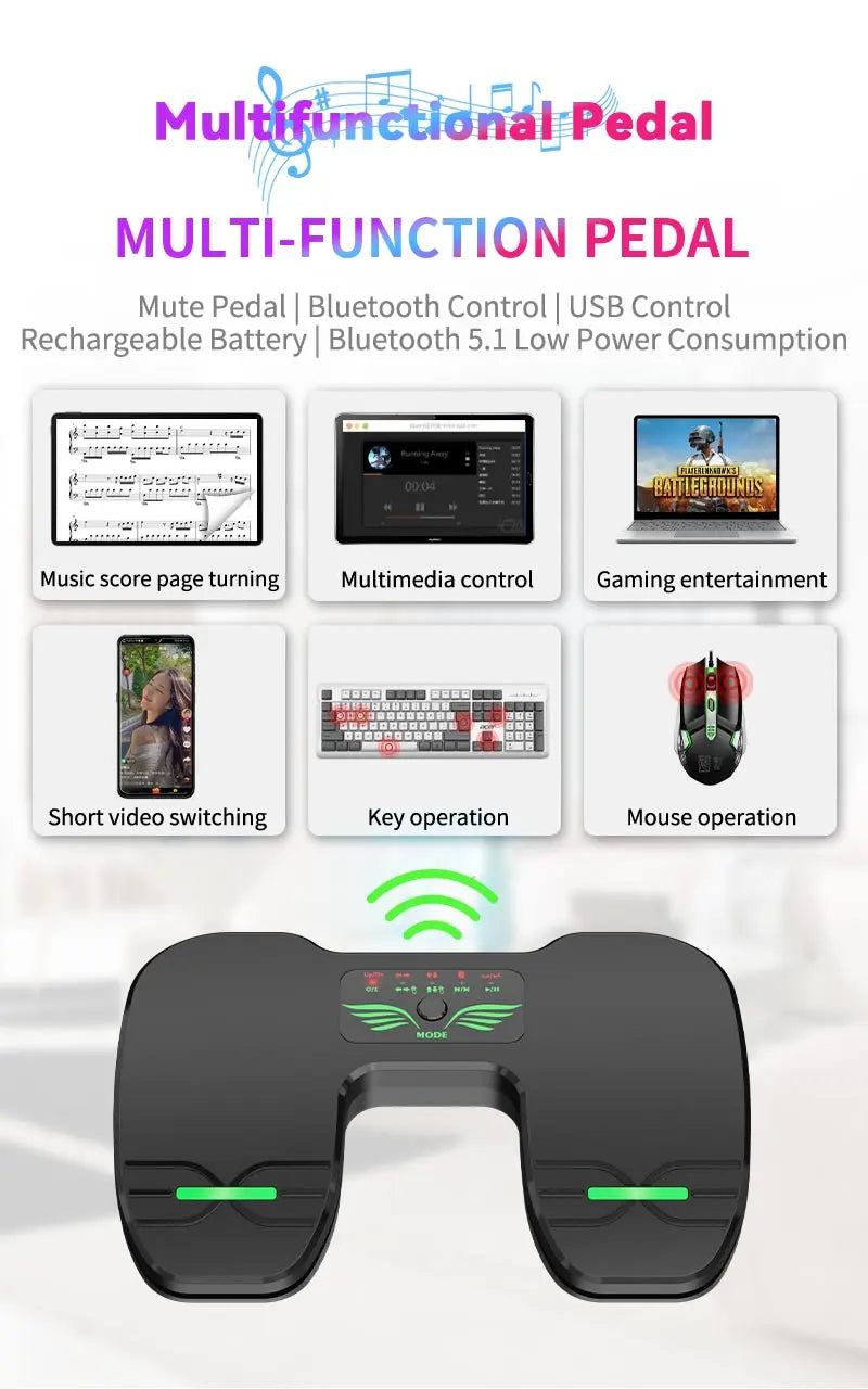 Pedală Bluetooth pentru întoarcerea paginii
