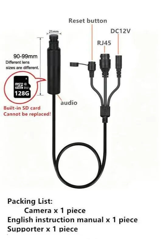 5MP PoE WiFi Mini Bullet Camera with 6x Digital Zoom