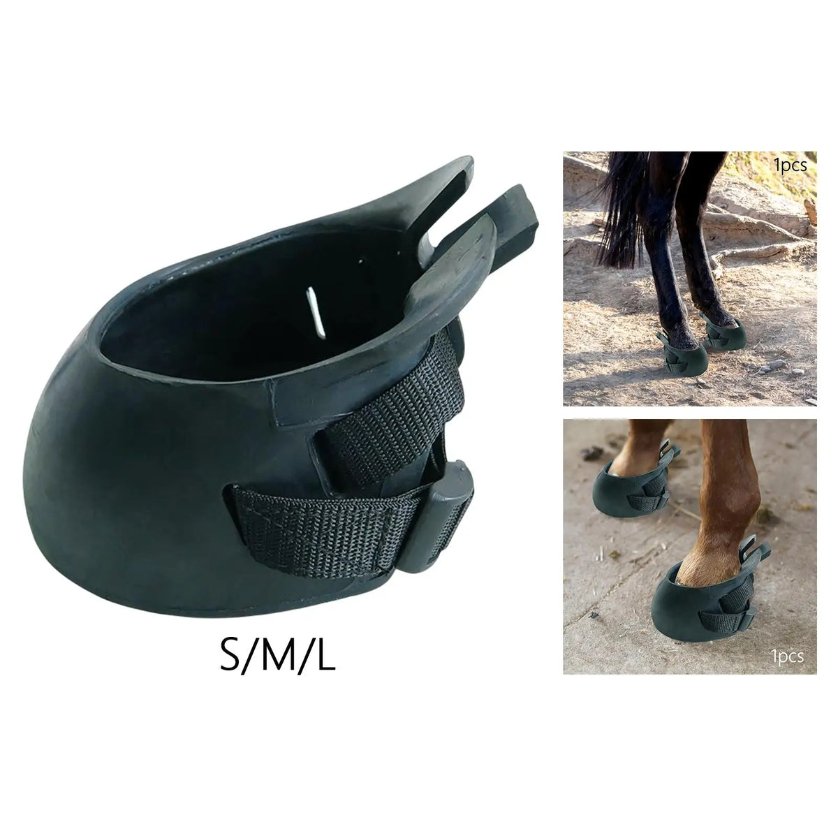 Guêtre de sabot de cheval en caoutchouc - Botte simple