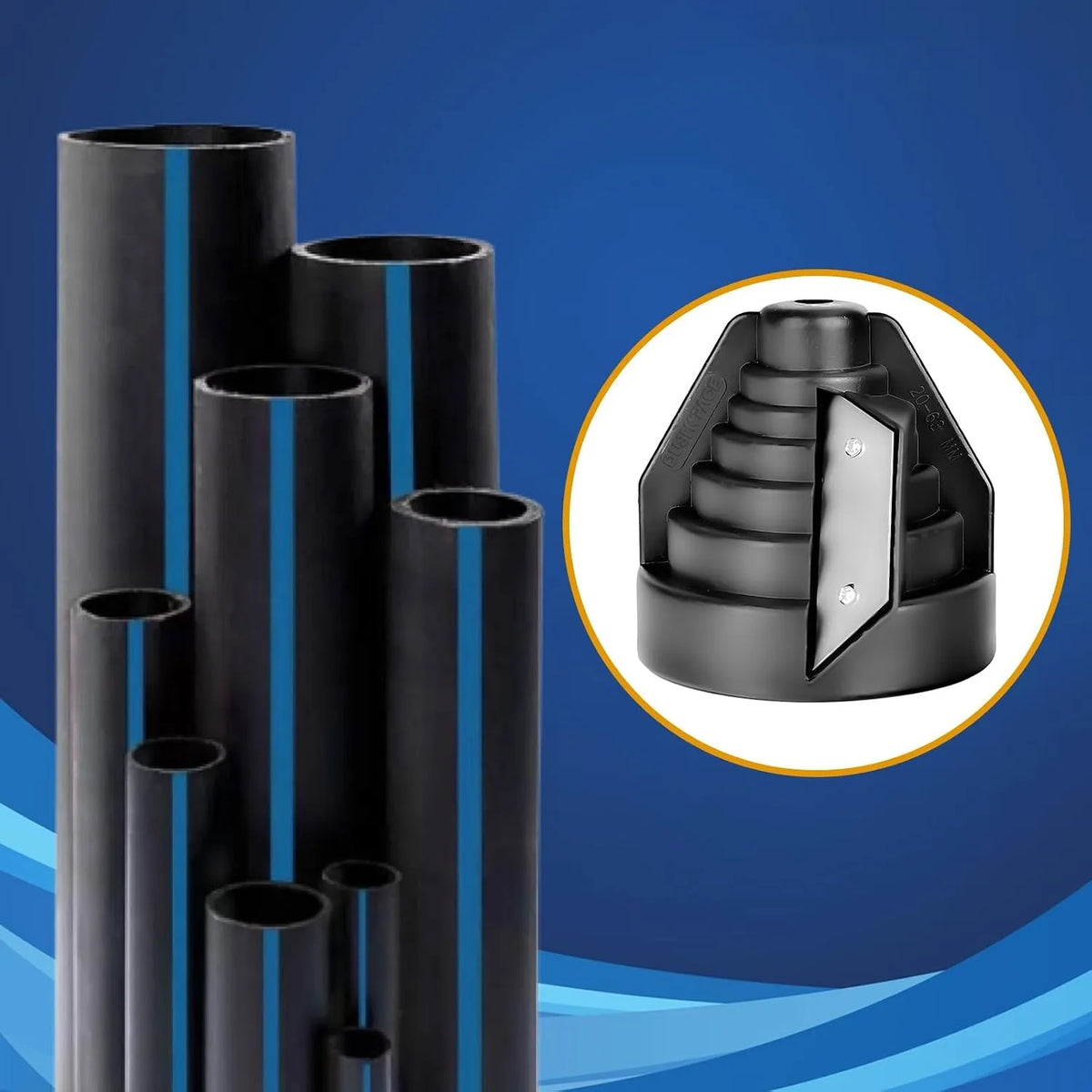 Plastic Pipe Deburring and Chamfering Tool