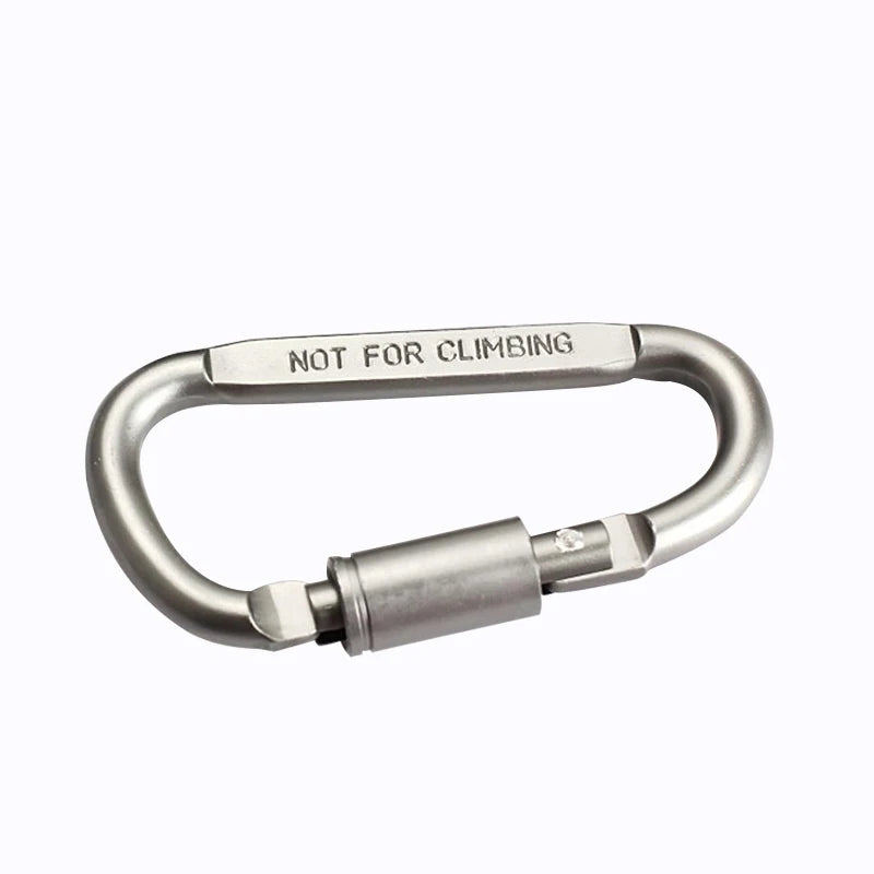 Set Wholesale Sale Backpack Carabiner Keychain Outdoor Camping Tools Hiking Aluminum Alloy D-ring Snap Clip Lock Buckle