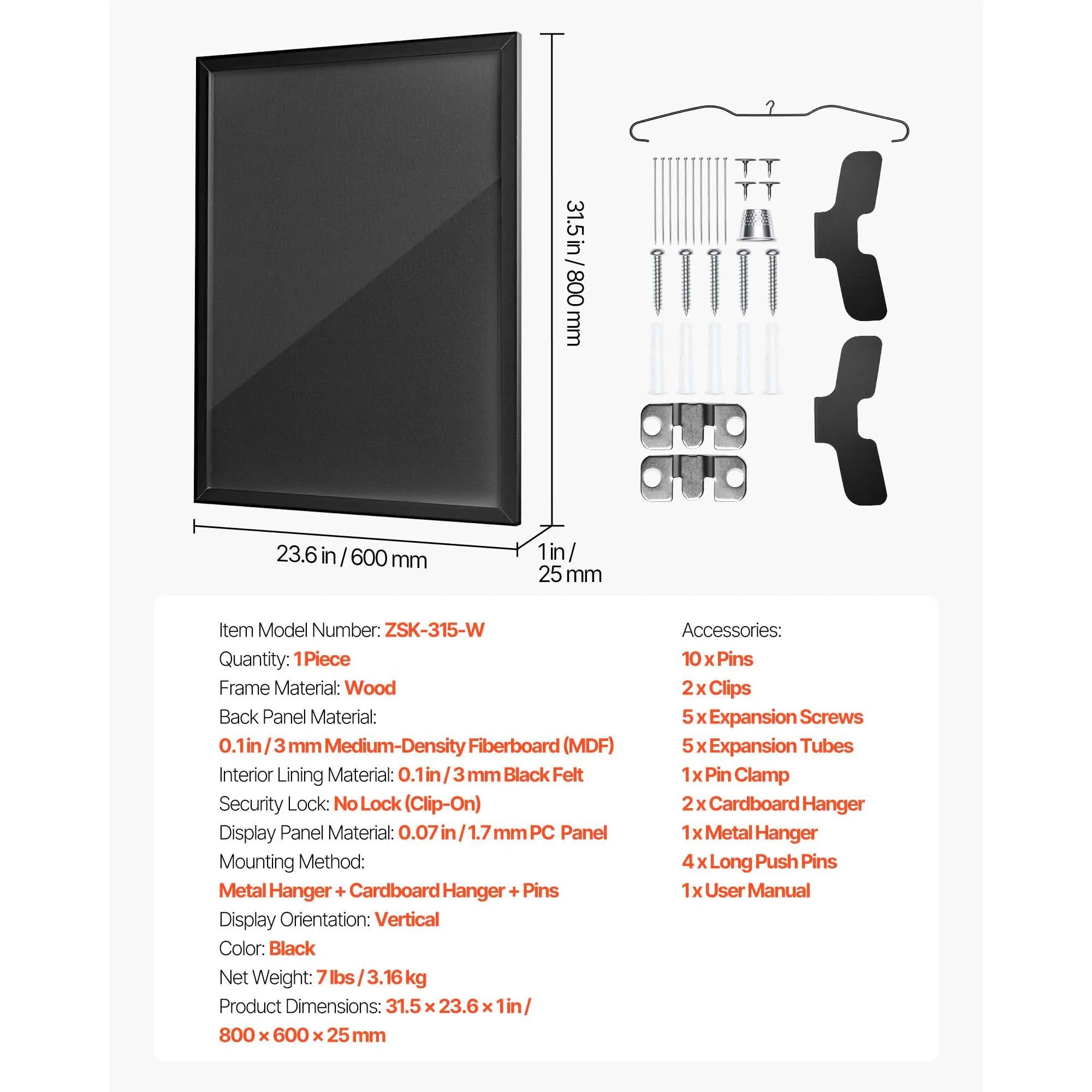 SucceBuy Jersey Frame Display Case, Wooden Sport Jersey Shadow Box with 98% UV Protection PC Panel and Hanger for Baseball Basketball Hockey Shirt Sport Uniform