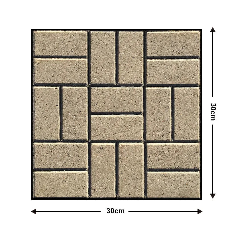 10Pcs 3D Self-Adhesive Wall Stickers 30x30cm Waterproof PVC Wallpapers Removable Wall Art Murals for DIY Home Living Room Decor