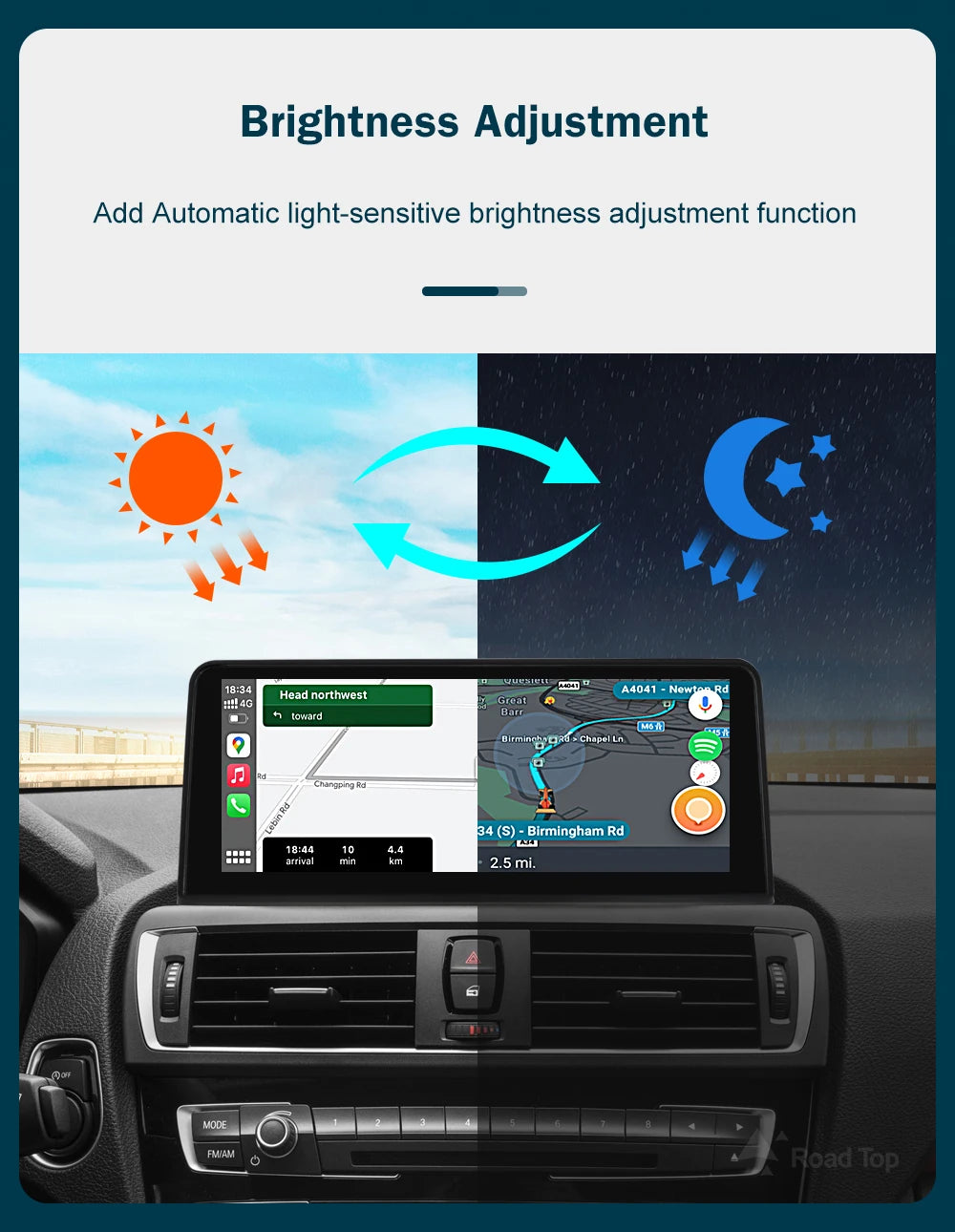 Bezdrátový displej CarPlay pro BMW řady 1–4