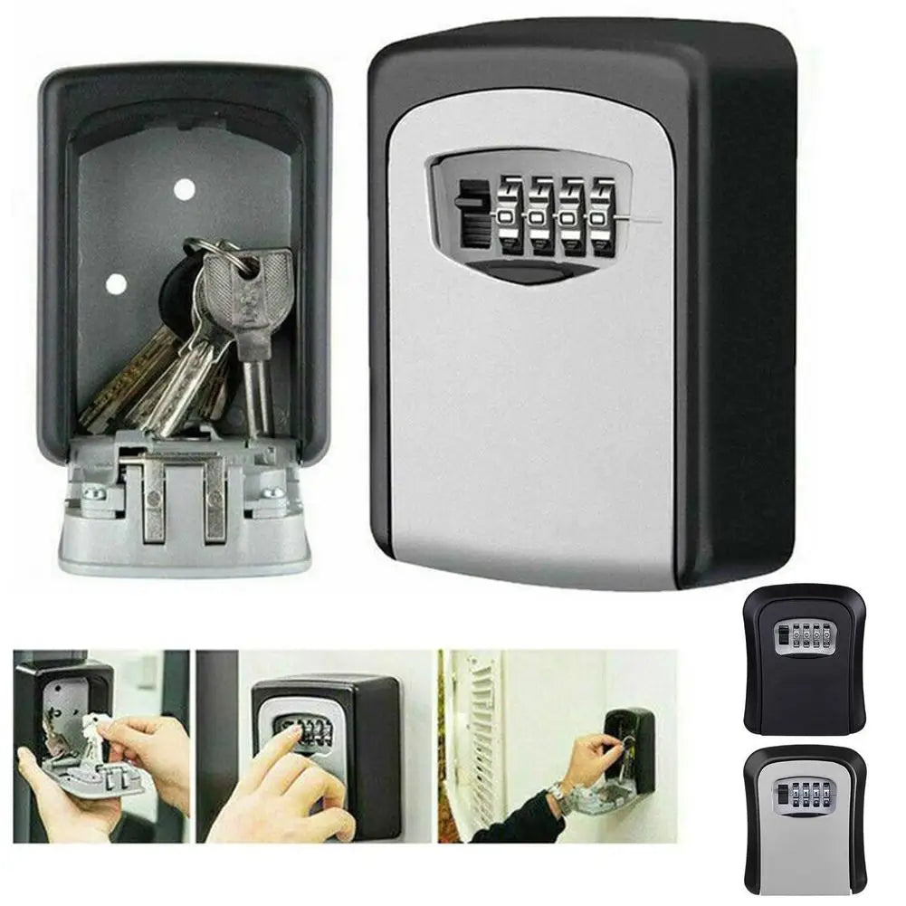 Wall-Mounted Four-Digit Key Lock Box