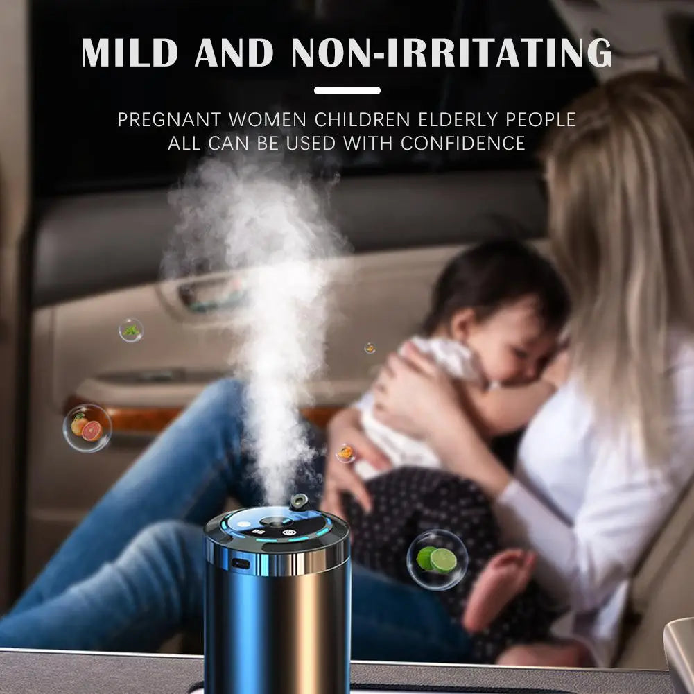 Diffuseur d’air automobile Humidificateur 5 Modes Diffuseur d’arôme pour voiture, purificateur d’air, Bureau, Chambre, Longue durée