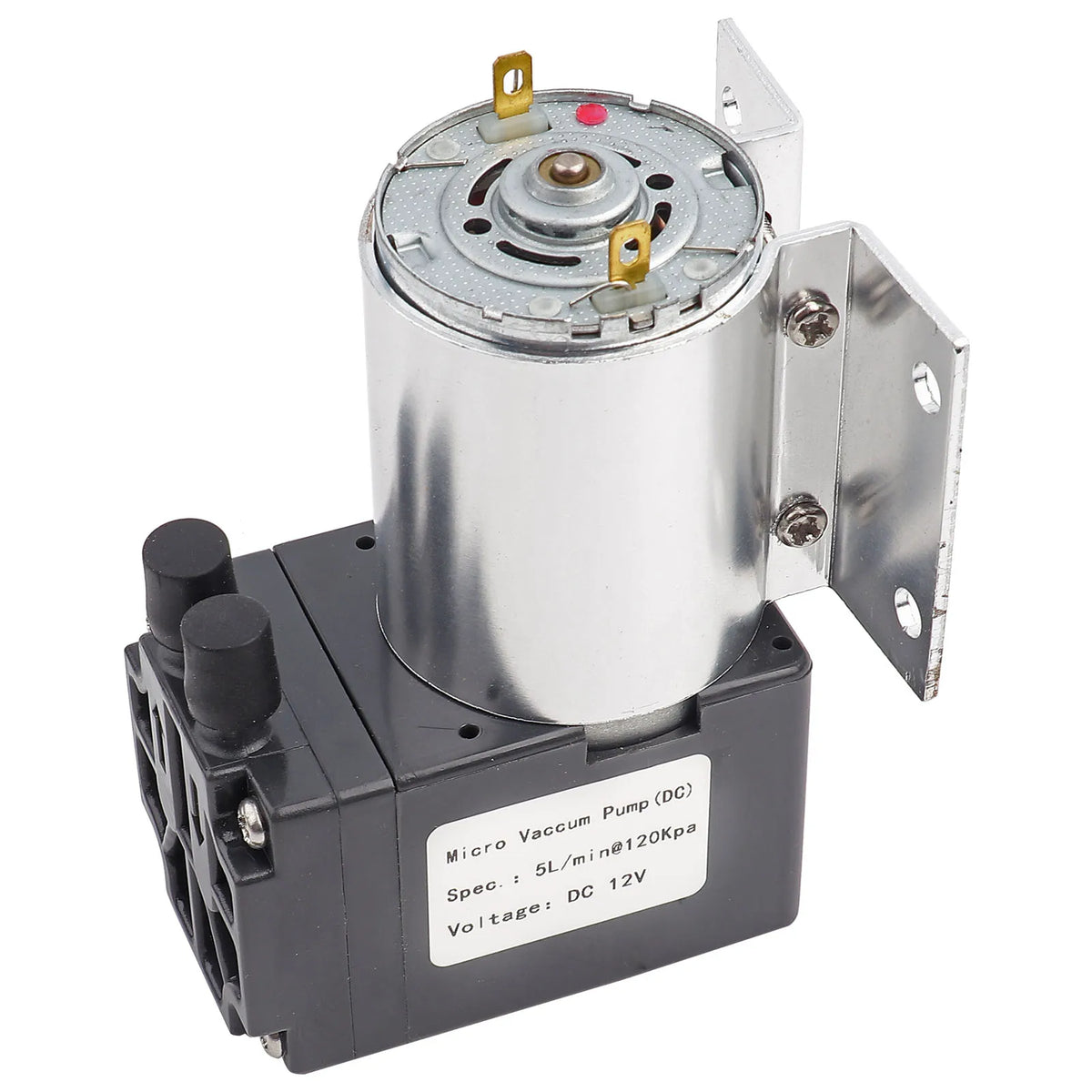 Vakuumpump negativt tryck sugpump DC 12V 5L/min 120kpa mini vakuumpump negativt tryck sugpumpning med hållare